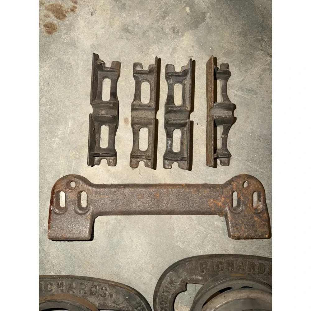 Antique Cast Iron Barn Door‎ Pocket Door Trolley Parts Rollers Wilcox - Richards